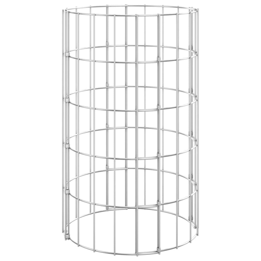 Vidaxl Gabion sadilniki 3 st okroglo dvignjeno Ø30x50 cm jeklo