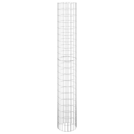 Vidaxl gabion plantenbakken 3 st rond verhoogd ø30x200 cm staal
