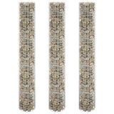 Vidaxl Gabion Planters 3 St Round hevet Ø30x200 cm stål