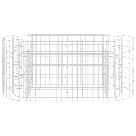 Vidaxl gabion plantenbak verhoogd 120x50x50 cm gegalvaniseerd ijzer