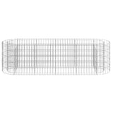 Vidaxl gabion plantenbak verhoogd 190x50x50 cm gegalvaniseerd ijzer