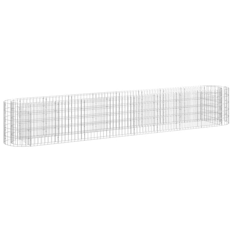 Vidaxl gabion plantenbak verhoogd 330x50x50 cm gegalvaniseerd ijzer