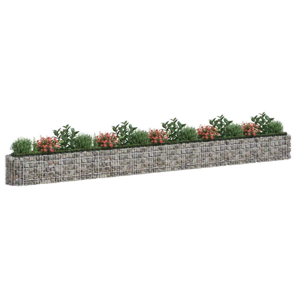 Vidaxl Gabion Sadzarka podniesiona 610x50x50 cm ocynkowane żelazo