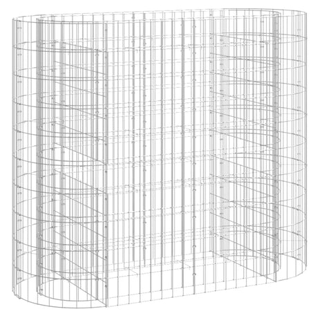 Vidaxl gabion plantenbak verhoogd 120x50x100 cm gegalvaniseerd ijzer