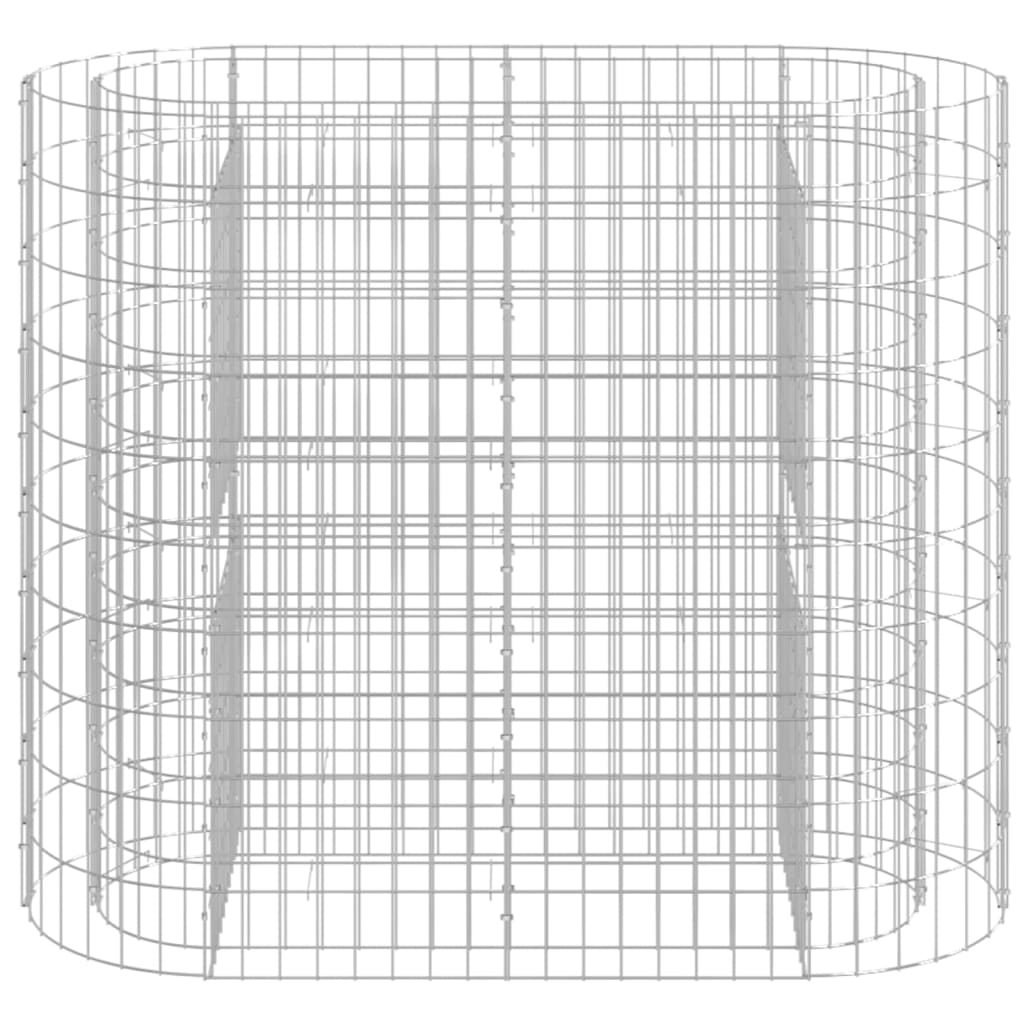 Vidaxl Gabion Planter surélevé 120x50x100 cm de fer galvanisé