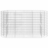 Vidaxl gabion plantenbak verhoogd 190x50x100 cm gegalvaniseerd ijzer