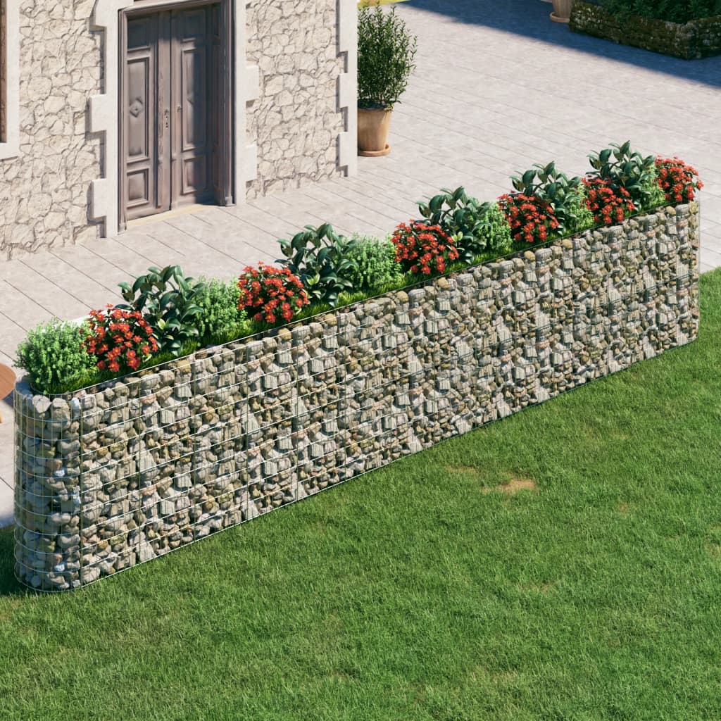 Plaopanice Vidaxl Gabion zvedla 540x50x100 cm galvanizované železo