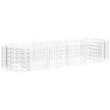 Vidaxl gabion plantenbak verhoogd 300x100x50 cm gegalvaniseerd ijzer