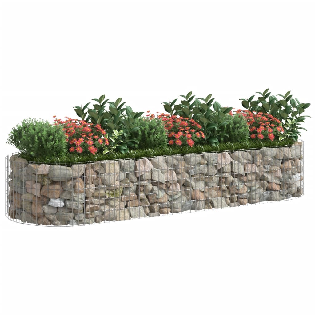 Vidaxl Gabion fioriera da 300x100x50 cm ferro zincato