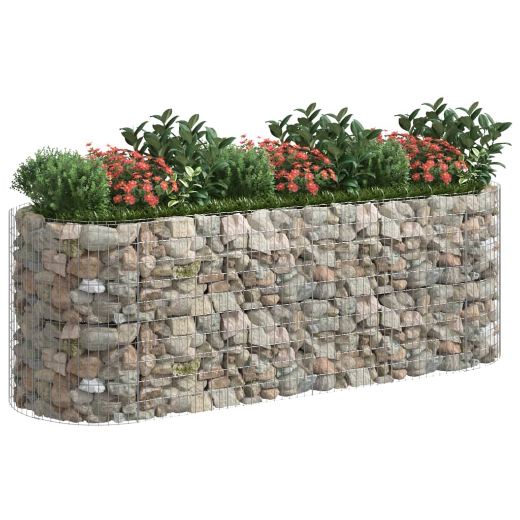 Vidaxl Gabion Planilnik vnesrenino 300x100x100 cm pocinkano železo