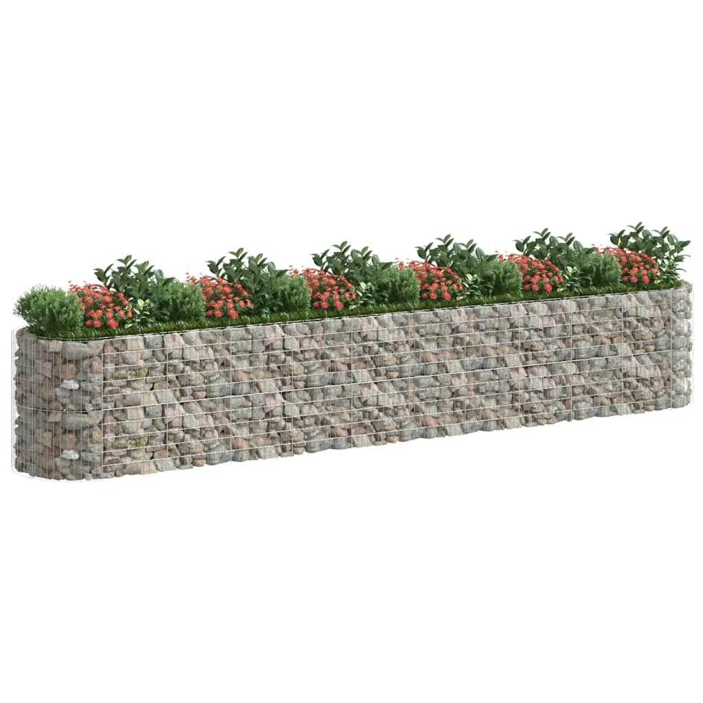 Vidaxl Gabion Fiorter ha raccolto ferro zincato 600x100x100 cm