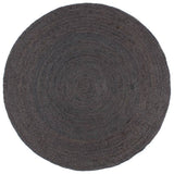 Vidaxl vloerkleed handgemaakt rond 240 cm jute donkergrijs