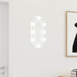 Vidaxl spiegel met led-verlichting 40x20 cm glas ovaal
