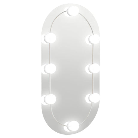 Vidaxl spiegel met led-verlichting ovaal 60x30 cm glas