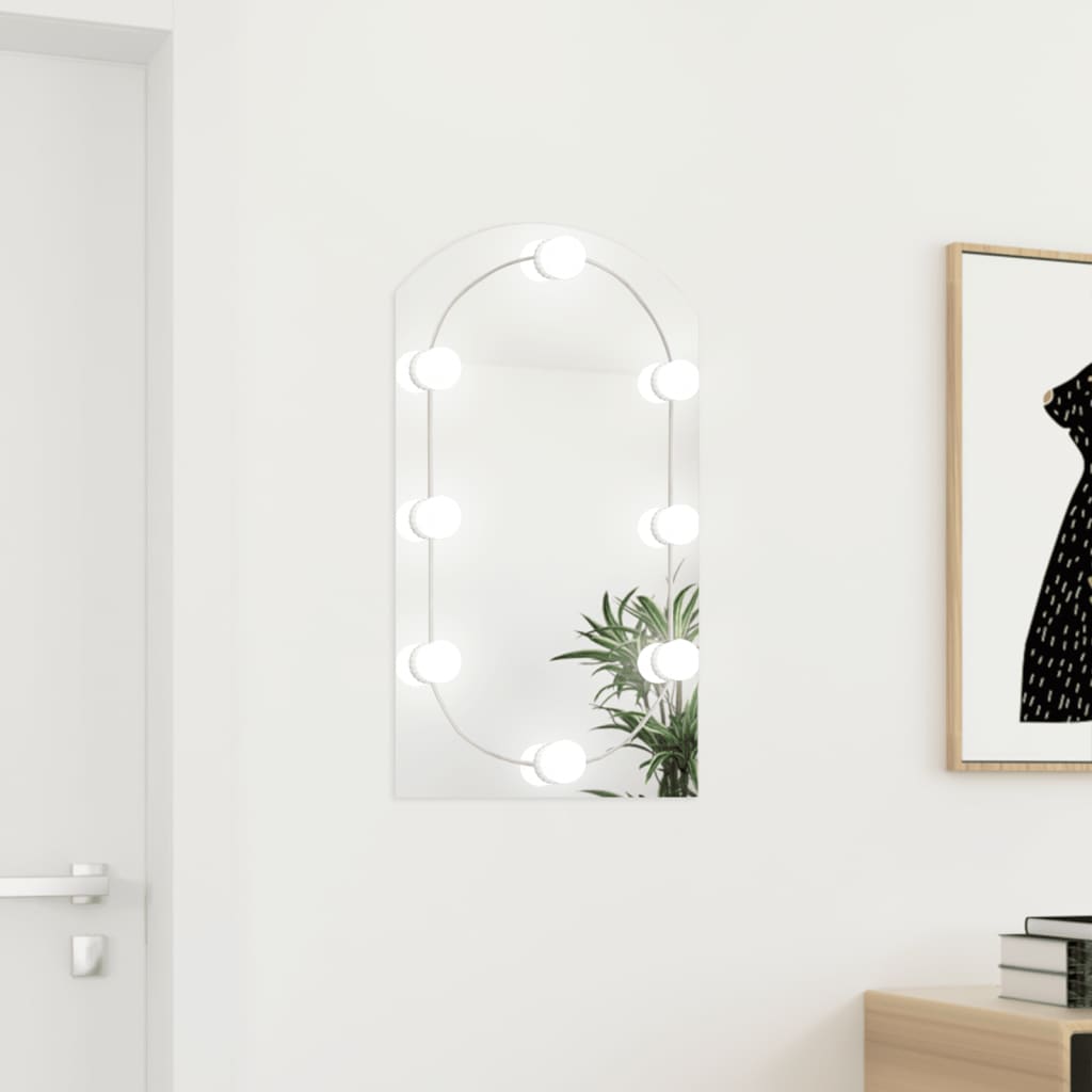 Vidaxl Mirror with LED lighting Boog 70x40 cm Glass