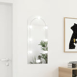 Vidaxl Mirror with LED lighting Arch 90x45 cm Glass