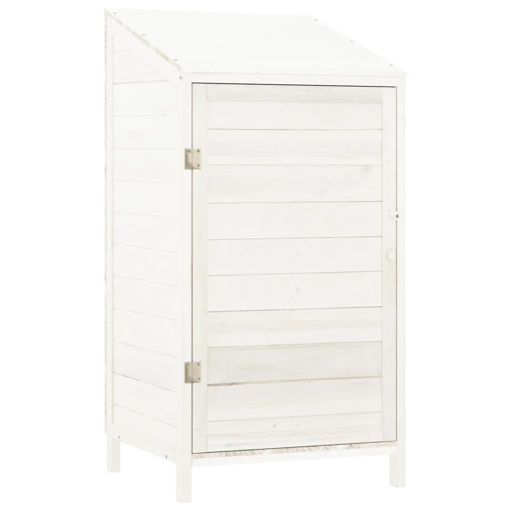 Vidaxl Garden Shed 55x52x112 cm trden borov bel