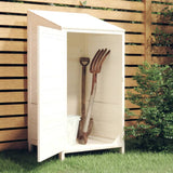 Vidaxl Garden Shed 55x52x112 cm trden borov bel