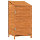 Vidaxl Garden Shed 55x52x112 cm Trdna borov rjava