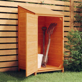 Vidaxl Garden Shed 55x52x112 cm Trdna borov rjava