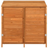 Vidaxl tuinschuur 102x52x112 cm massief vurenhout bruin