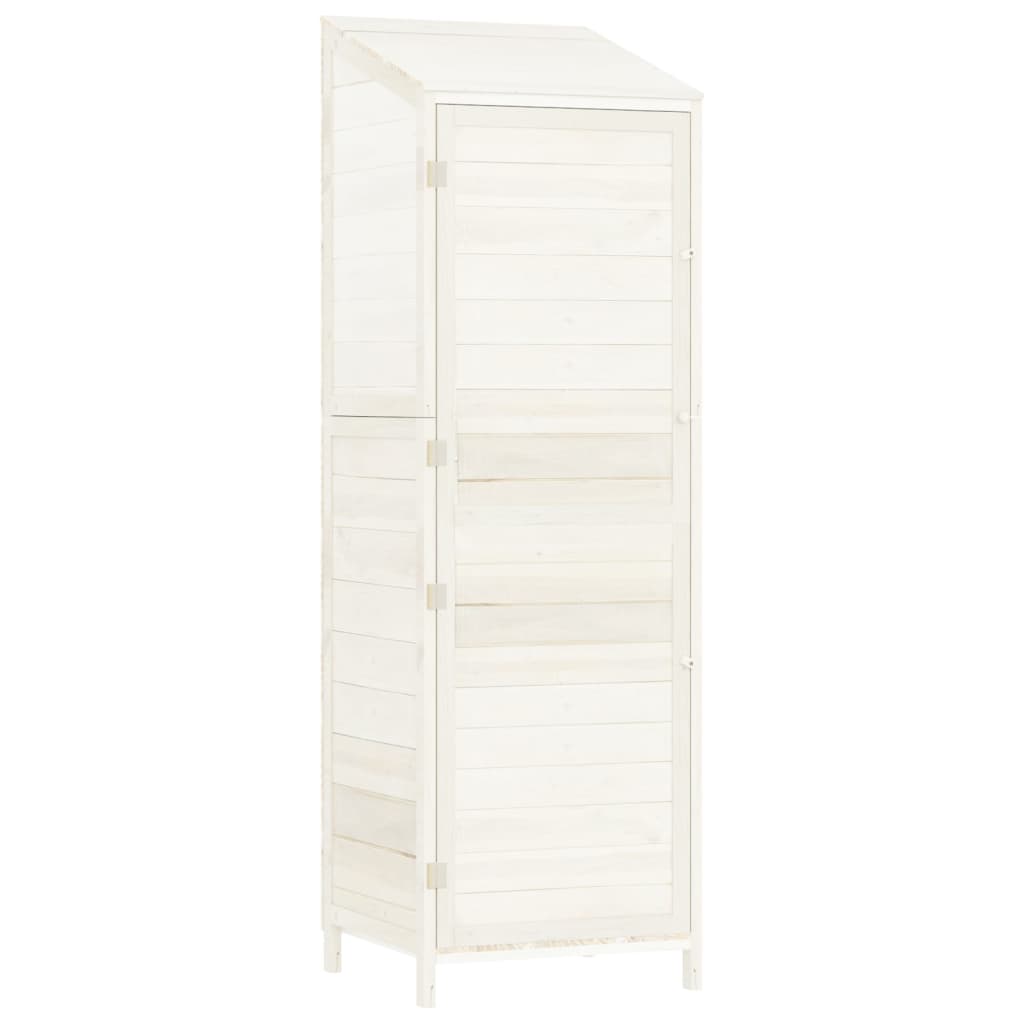 Vidaxl Garden Shed 55x52x174,5 cm trden borov bel