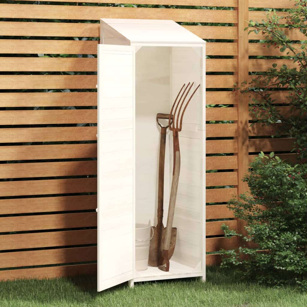 Vidaxl Garden Shed 55x52x174,5 cm trden borov bel