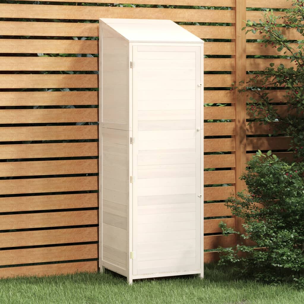 Vidaxl Garden Shed 55x52x174,5 cm trden borov bel