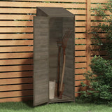 Vidaxl Garden Shed 55x52x174,5 cm trden borov -les antracit -obarvan