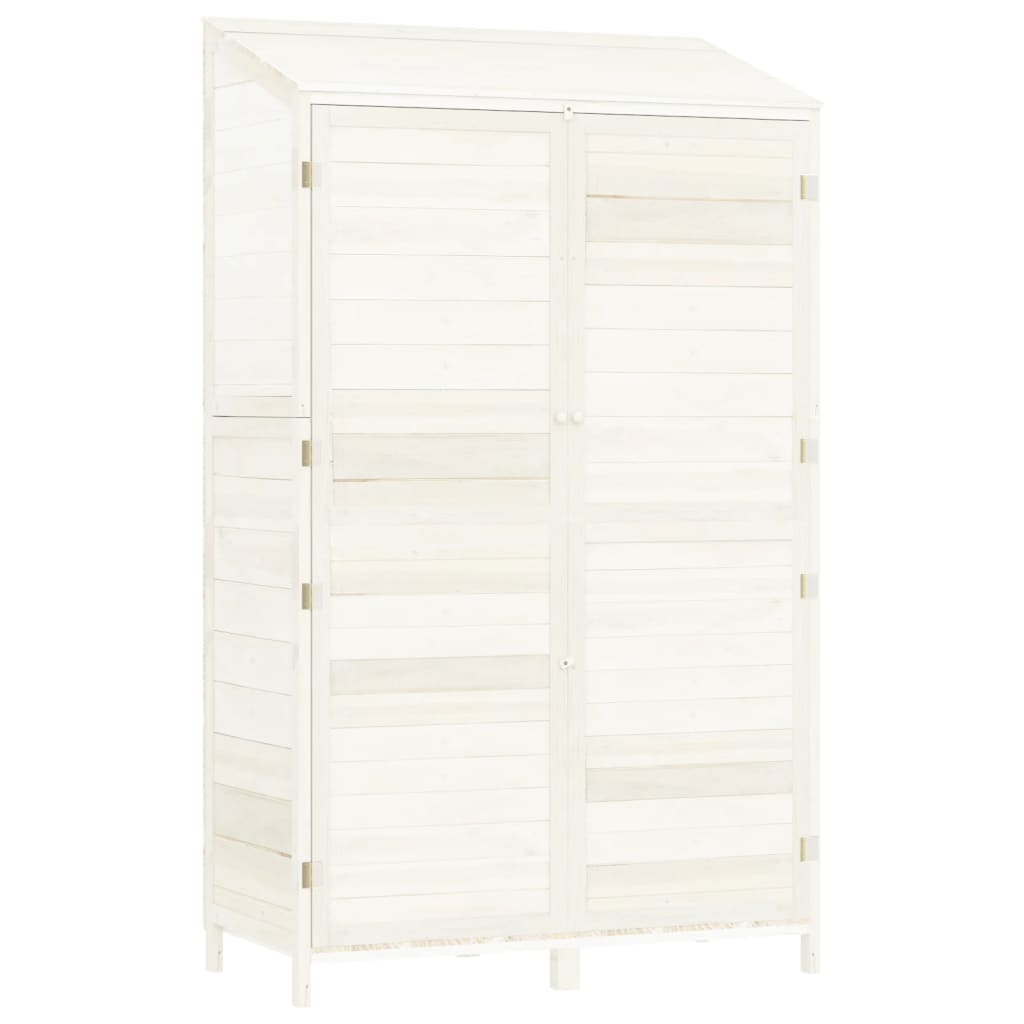 Vidaxl Garden Shed 102x52x174,5 cm trden borov bel