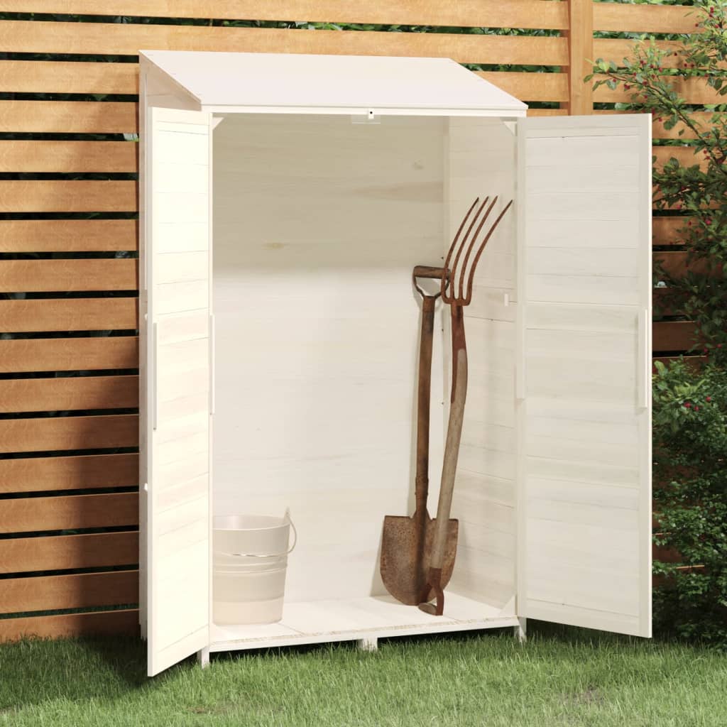 Vidaxl Garden Shed 102x52x174,5 cm trden borov bel