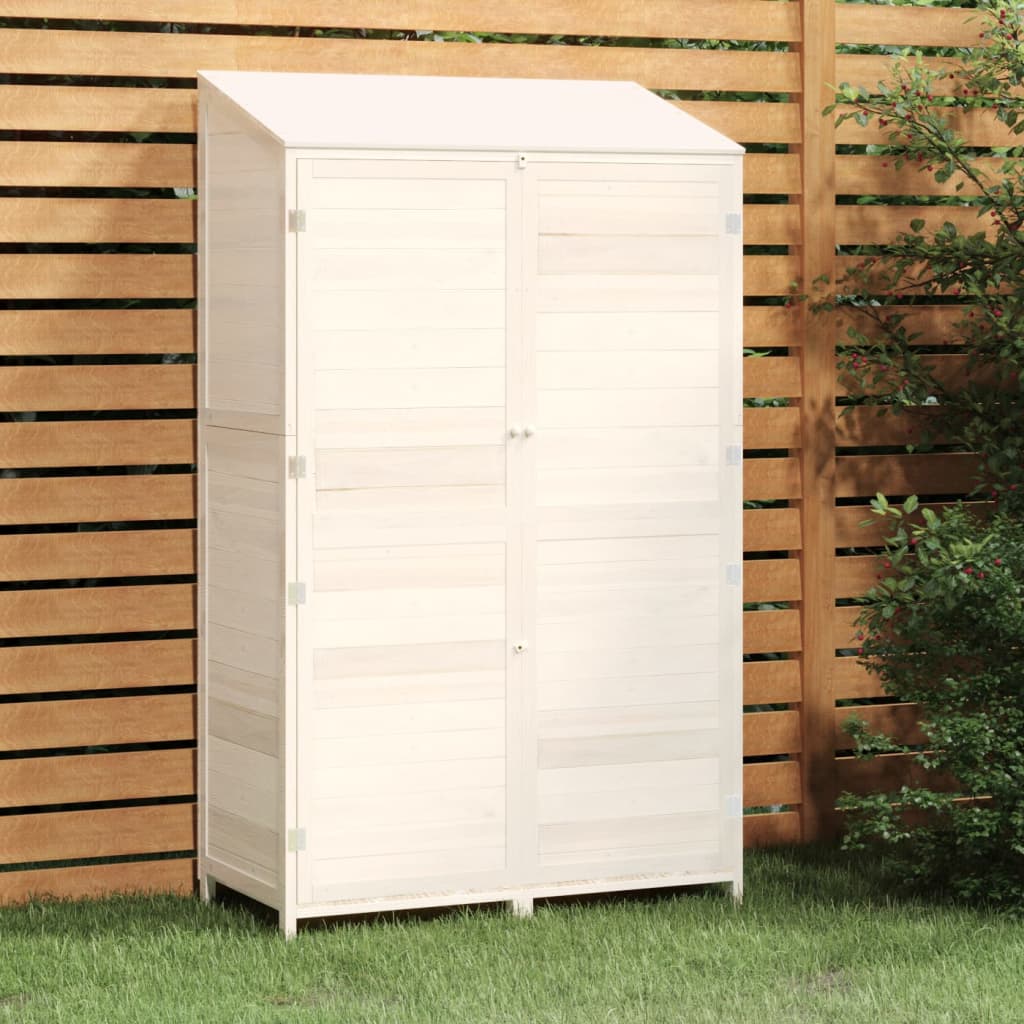 Vidaxl Garden Shed 102x52x174,5 cm trden borov bel