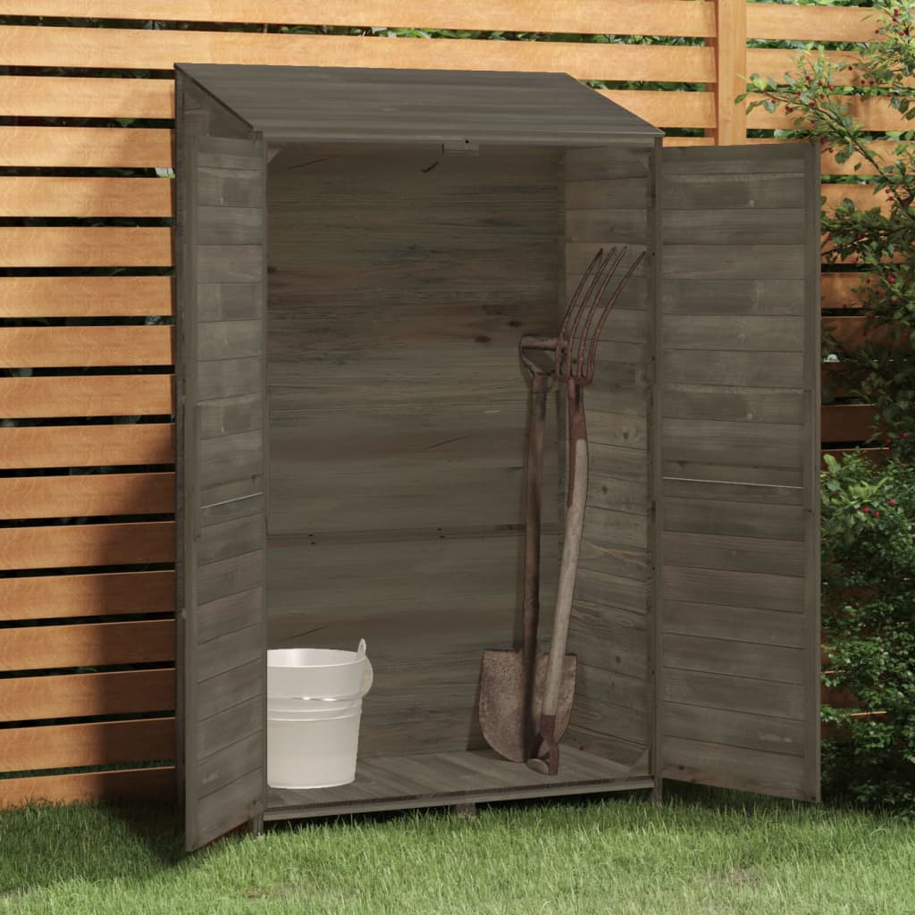 Vidaxl Garden Shed 102x52x174,5 cm trden bor -les antracit -obarvan