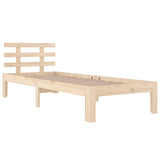 Vidaxl bedframe massief hout 90x190 cm
