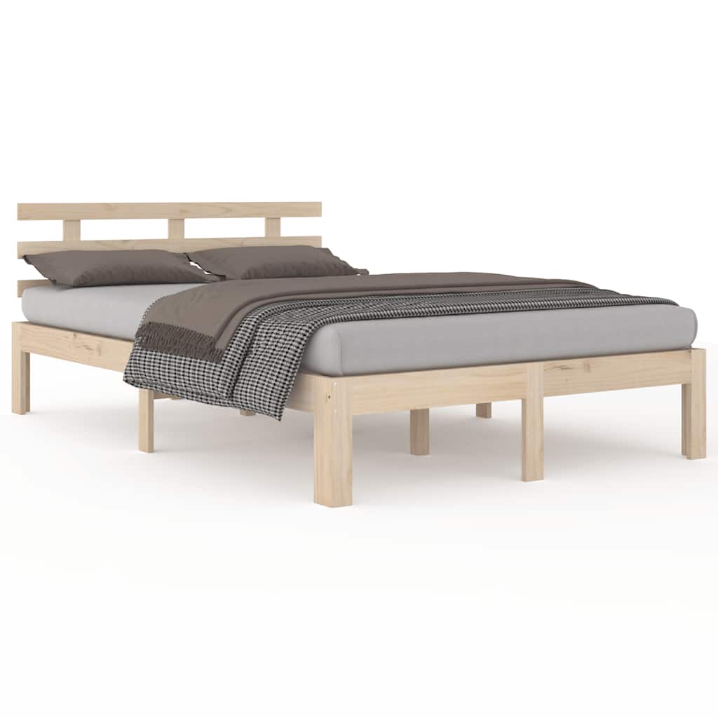 Vidaxl bedframe massief hout 140x190 cm