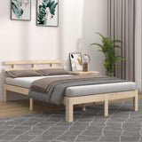 Vidaxl bedframe massief hout 140x190 cm