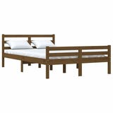 Vidaxl bedframe massief hout honingbruin 135x190 cm