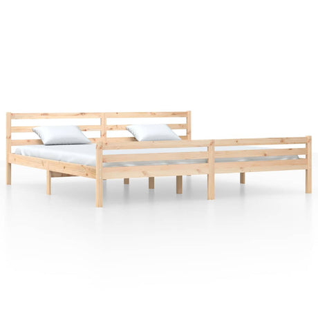 Vidaxl bedframe zonder matras massief hout 200x200 cm