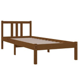 Vidaxl bedframe massief hout honingbruin 75x190 cm