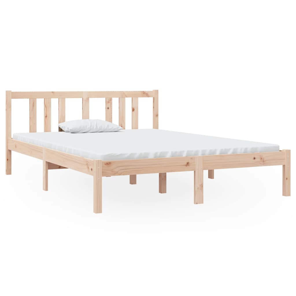 Vidaxl bedframe massief hout 135x190 cm double