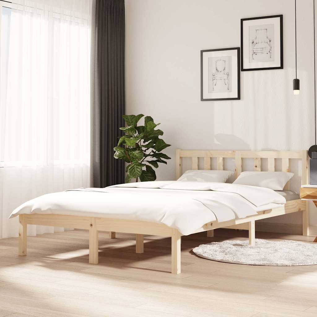 Vidaxl bedframe zonder matras massief hout 120x200 cm