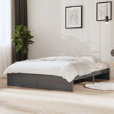 Vidaxl bedframe massief hout grijs 140x190 cm