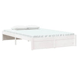 Vidaxl bedframe massief hout wit 120x200 cm