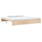 Vidaxl bedframe zonder matras massief hout 200x200 cm