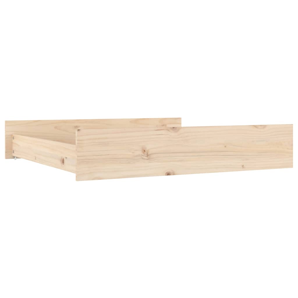 Vidaxl bedlades 2 st massief grenenhout
