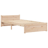 Vidaxl bedframe massief hout 90x190 cm