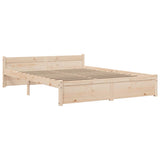 Vidaxl bedframe massief hout 150x200 cm