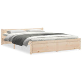 Vidaxl bedframe zonder matras massief hout 160x200 cm