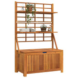 Vidaxl opbergbox met latwerk 99x50x160 cm massief acaciahout