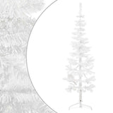 Vidaxl kunstkerstboom half met standaard smal 180 cm wit